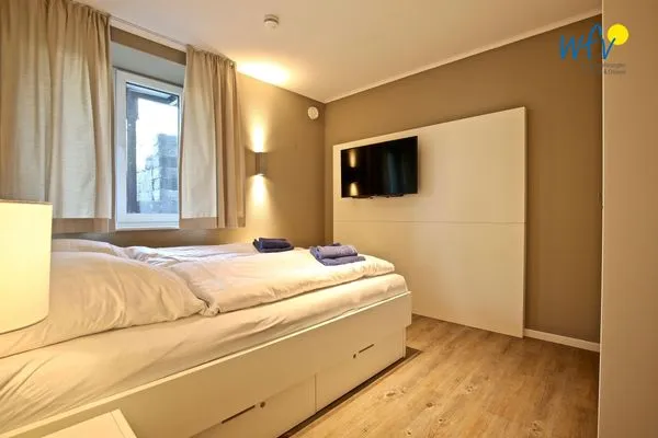 Schlafzimmer Blanker Hans Ferienwohnung 1