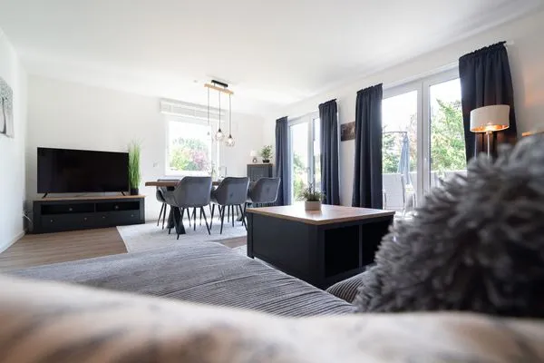 Wohnzimmer  Ferienhaus "Sunseeker House No. 1"