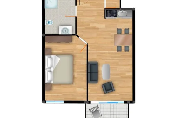 Grundriss  Residenz am Balmer See, Whg. 18