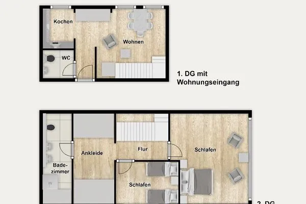 Grundriss Ferienhaus am Gutspark Dranske Ferienwohnung Sonnenstrahl