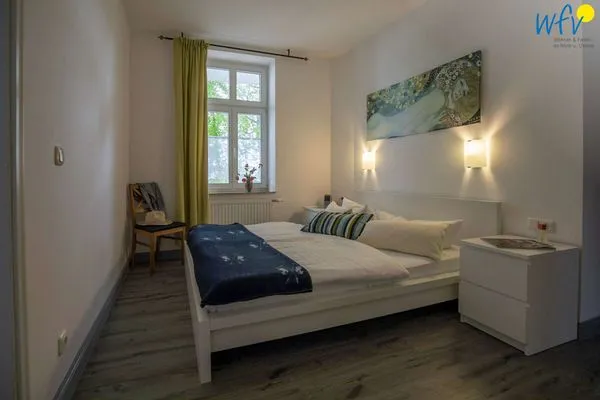 Schlafzimmer Villa Sanssouci Ferienwohnung Strandgut