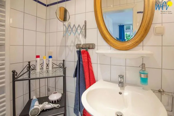 Badezimmer Villa Sanssouci Ferienwohnung Strandläufer
