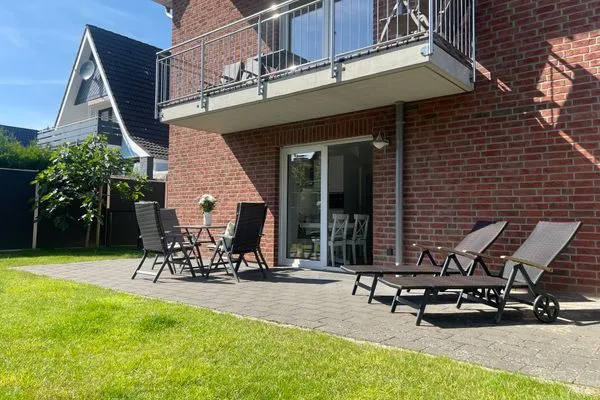 Duhner Strand FeWo 1 Duhnen - Terrasse