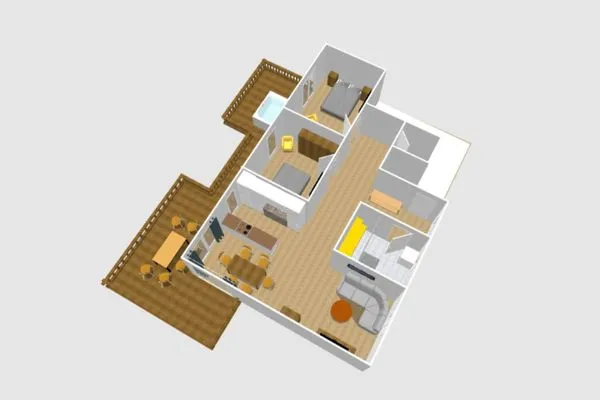 Grundriss  Penthouse Apartment Bergkristall by FiS - Fun in Styria