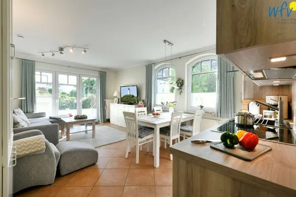 Wohnzimmer Villa Kranich Ferienwohnung 1