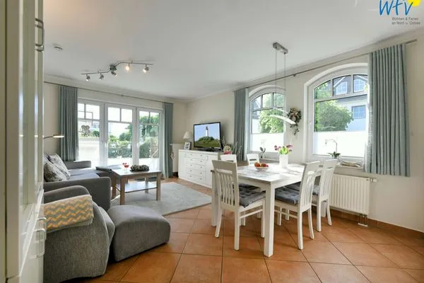 Wohnzimmer Villa Kranich Ferienwohnung 1