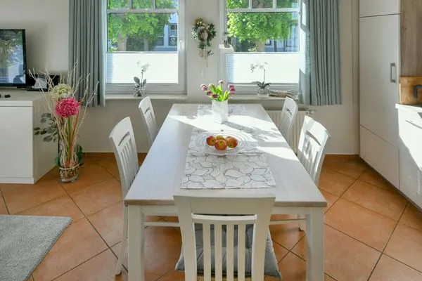 Wohnzimmer Villa Kranich Ferienwohnung 1