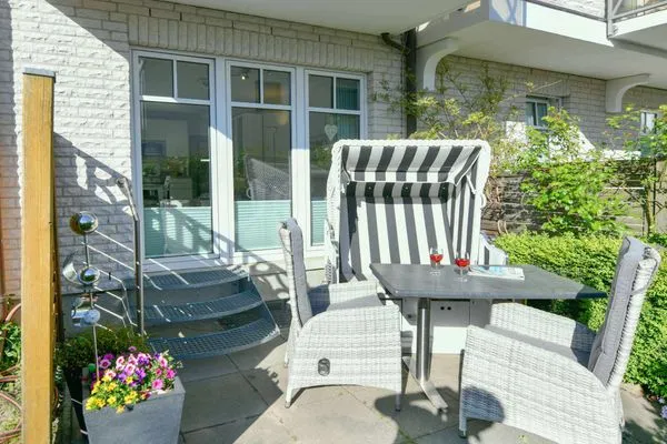 Terrasse Villa Kranich Ferienwohnung 1