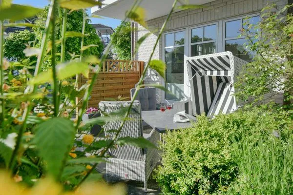 Terrasse Villa Kranich Ferienwohnung 1