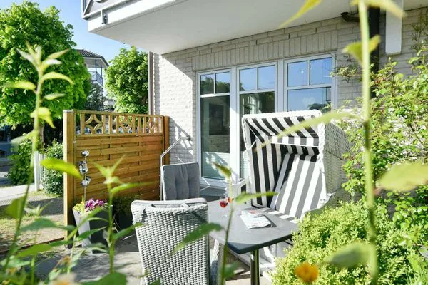 Terrasse Villa Kranich Ferienwohnung 1