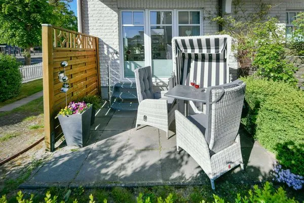 Terrasse Villa Kranich Ferienwohnung 1