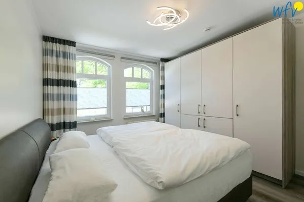 Schlafzimmer Villa Kranich Ferienwohnung 1