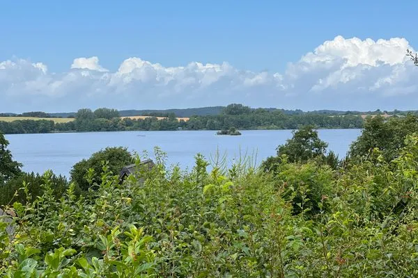   Modernes Nurdachhaus in ruhiger Feriensiedlung direkt am Wittensee mit Seeblick
