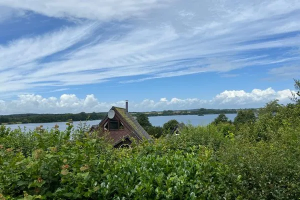   Modernes Nurdachhaus in ruhiger Feriensiedlung direkt am Wittensee mit Seeblick