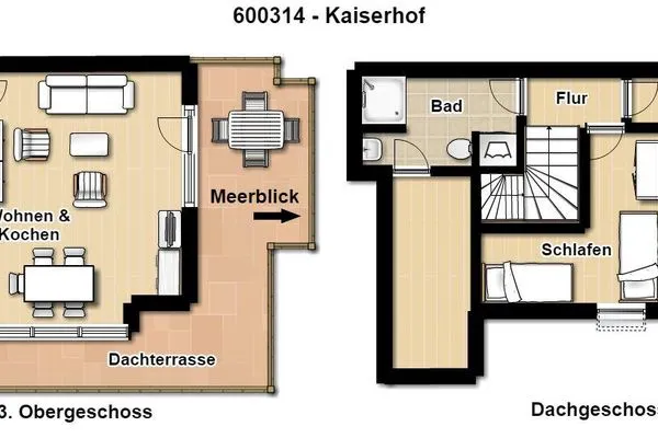 Grundriss Kaiserhof Ferienwohnung 314