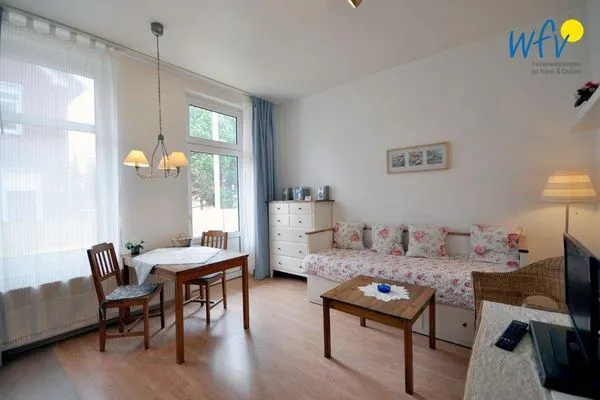 Wohnzimmer Kirchstr. 11 Borkum Ferienwohnung 11