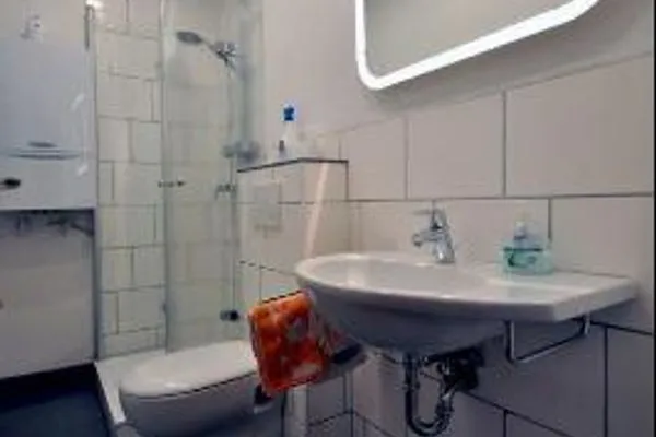 Badezimmer Kirchstr. 11 Borkum Ferienwohnung 11