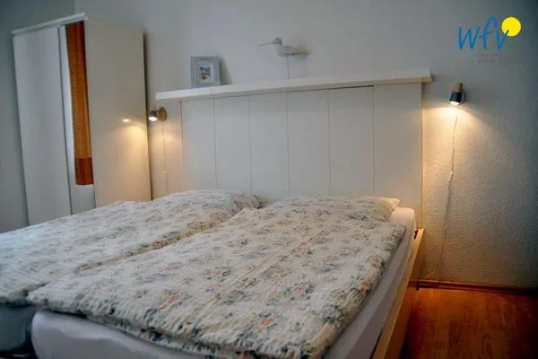 Schlafzimmer Kirchstr. 11 Borkum Ferienwohnung 11