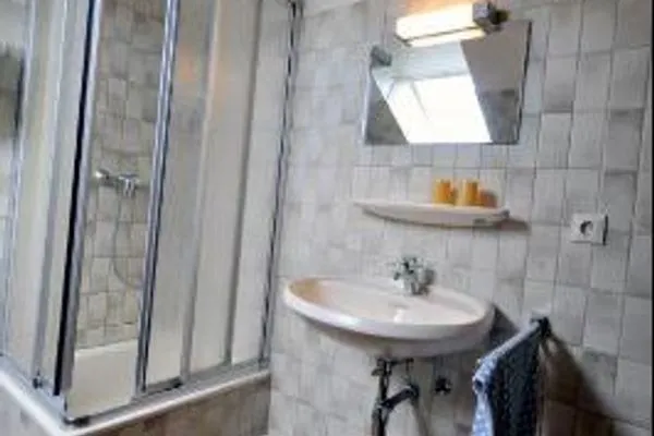 Badezimmer Kirchstr. 38 Borkum Ferienwohnung 38