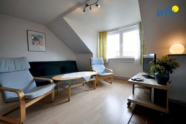 Wohnzimmer Kirchstr. 38 Borkum Ferienwohnung 38