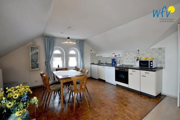 Küche / Küchenzeile Kirchstr. 38 Borkum Ferienwohnung 38