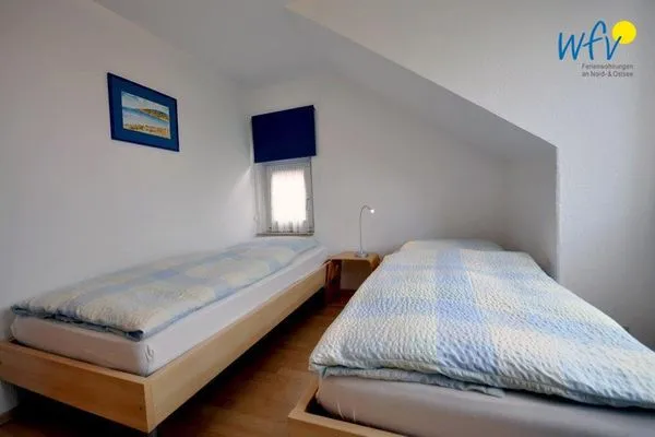 Schlafzimmer Kirchstr. 38 Borkum Ferienwohnung 38