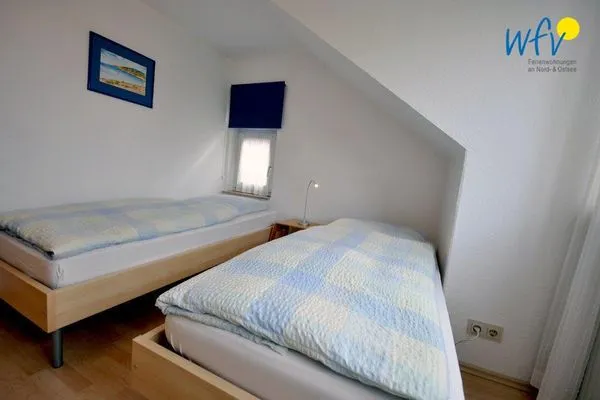 Schlafzimmer Kirchstr. 38 Borkum Ferienwohnung 38