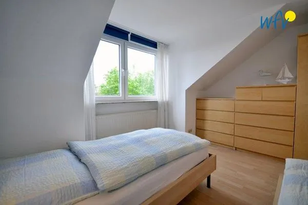 Schlafzimmer Kirchstr. 38 Borkum Ferienwohnung 38