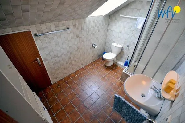 Badezimmer Kirchstr. 38 Borkum Ferienwohnung 38