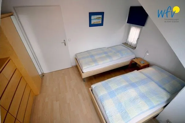 Schlafzimmer Kirchstr. 38 Borkum Ferienwohnung 38
