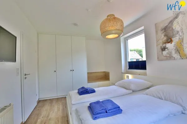 Schlafzimmer Haus am Dorfbrunnen Ferienwohnung Welle