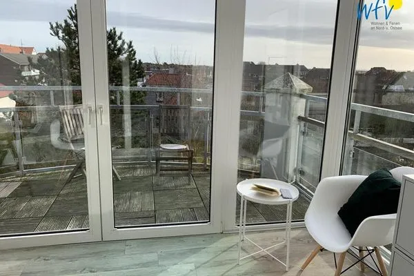 Balkon Haus am Park Ferienwohnung 11