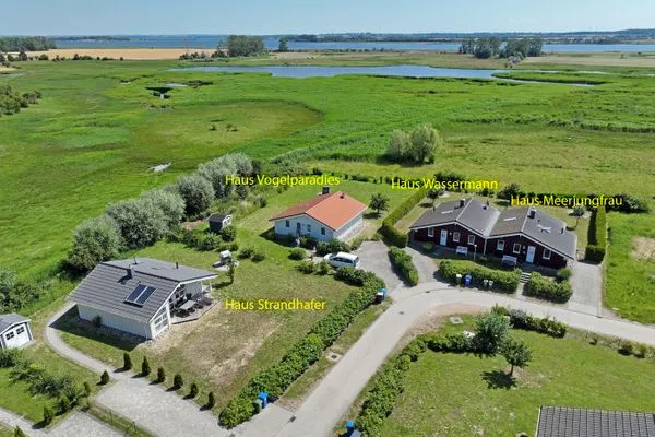 Bird's eye view Dänisches Ferienhaus am Salzhaff, Haus Wassermann