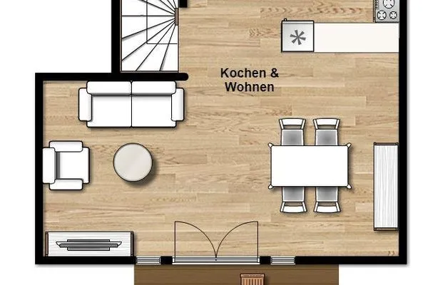 Grundriss Kapitänshaus Ferienwohnung 5