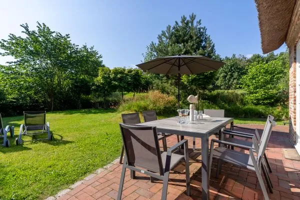 Westmarken Reetdachhaus Strandkontor SPO Ording - 