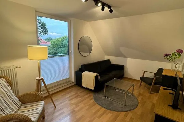 Wohnzimmer Maisonette-Wohnungen am Steingarten Ferienwohnung 4