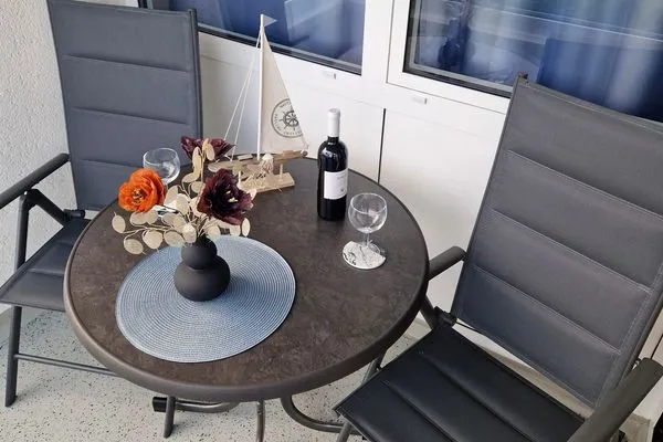 Frische Brise FeWo 04.01 Sahlenburg - Balkon