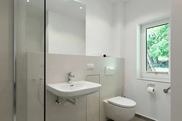 Badezimmer Haus am Hövt Ferienwohnung 16