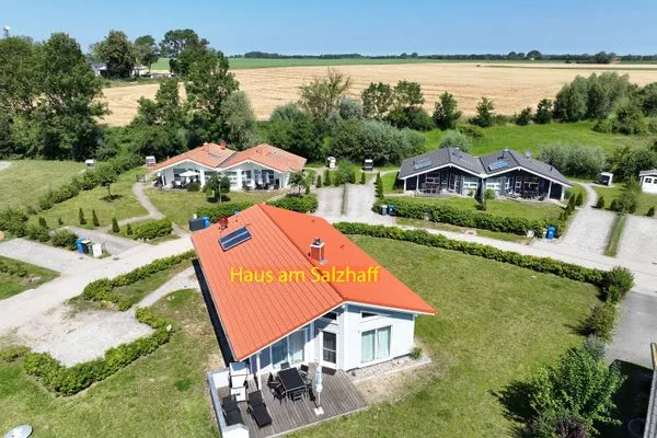 Vogelperspektive Dänisches Ferienhaus am Salzhaff, Haus am Salzhaff