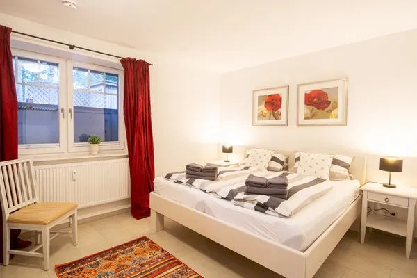 Schlafzimmer Strand Residenz Ferienwohnung "Strandruh"