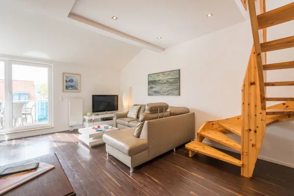 Wohnzimmer  Kurpark Carré 37 Galeriewohnung