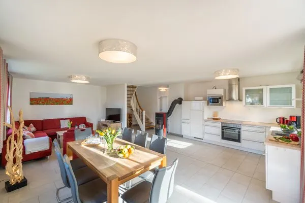 Wohnzimmer  Ferienhaus am Dünenwald