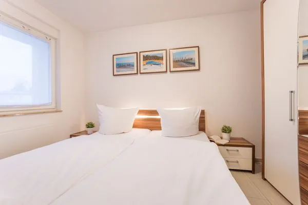 Schlafzimmer  Kurpark Carré 28 Dünenrose