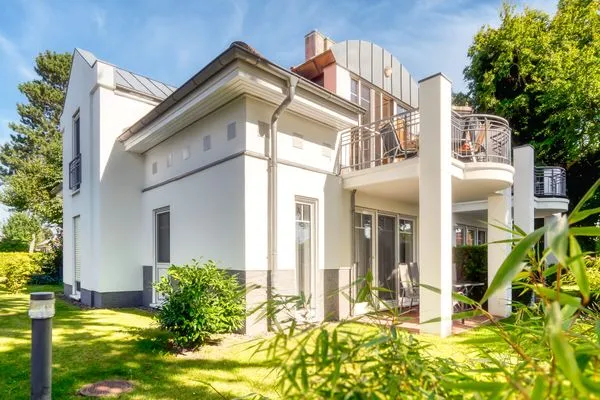 Rückseite mit Blick zum Balkon Parkresidenz am Hafen Wohnung HF 34