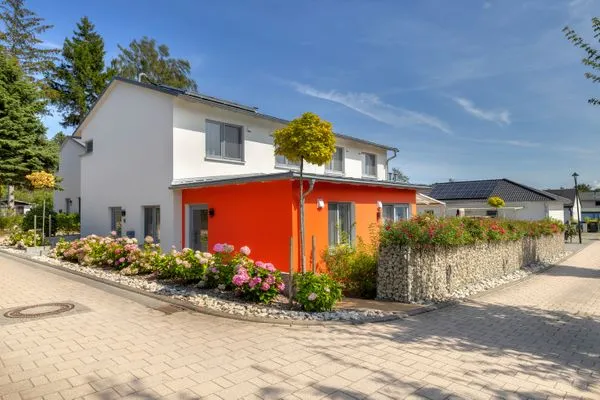 Hauptansicht  Ferienhaus Sanddornweg ca.400m vom Meer mit 6 Schlafzimmern, Sauna und Kamin