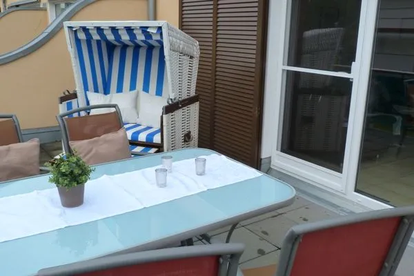 Terrasse  Kurpark Carré 25 Meeresglück