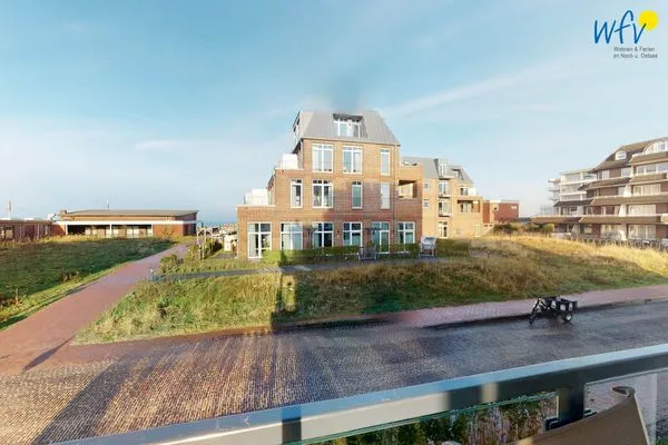 Balkon Haus Seeblick Ferienwohnung Nordseekieker