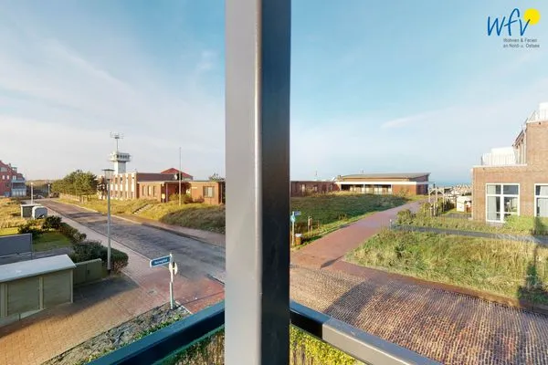 Balkon Haus Seeblick Ferienwohnung Nordseekieker