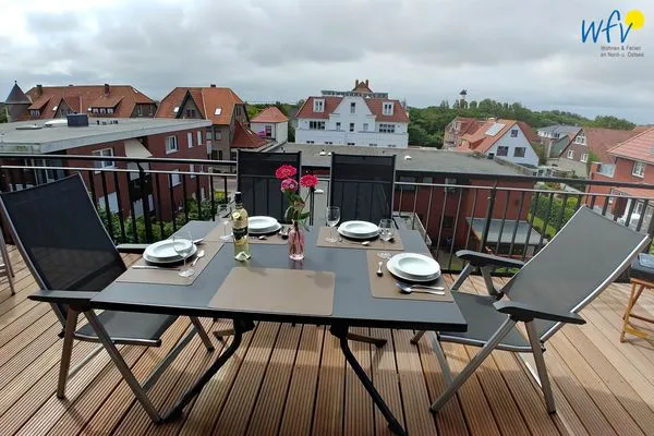 Balkon Villa Petersen Ferienwohnung Traumblick