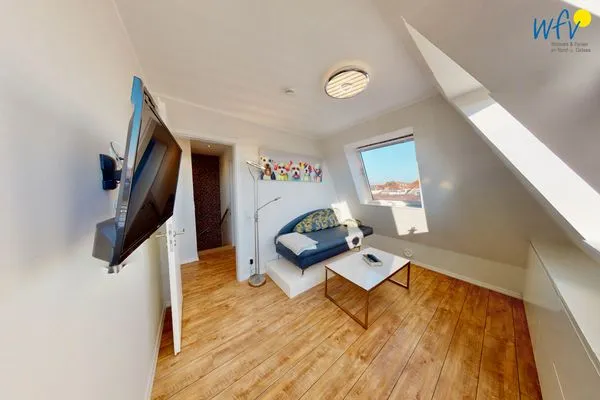 Schlafzimmer Villa Petersen Ferienwohnung Traumblick